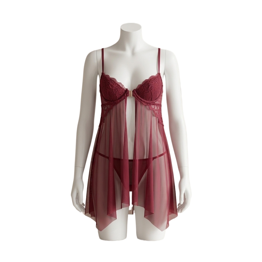 Lingerie Babydoll Berenda untu - Babydoll Chemise Night ulasan dan harga