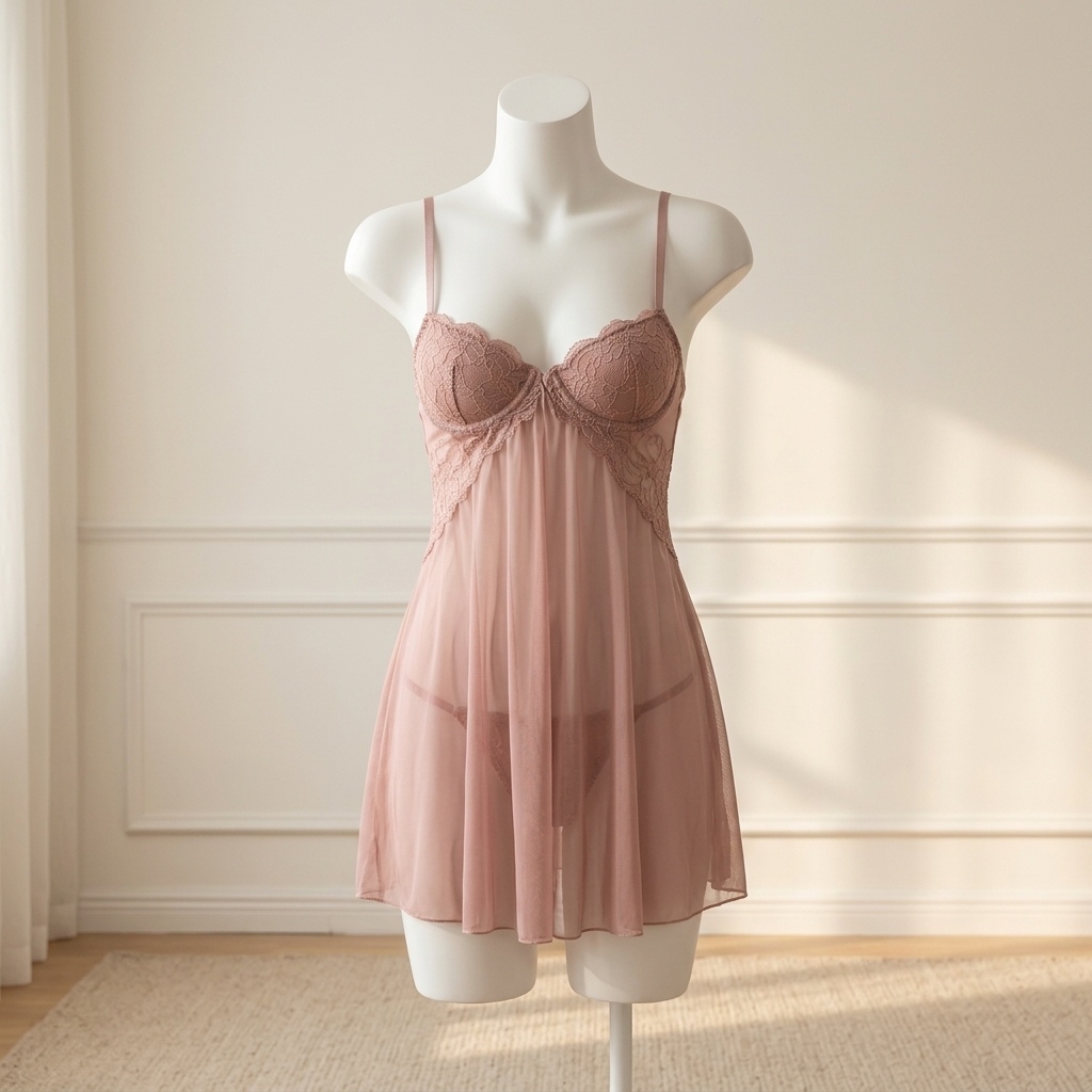 Lingerie Babydoll Berenda untu - Babydoll Chemise Night ulasan dan harga