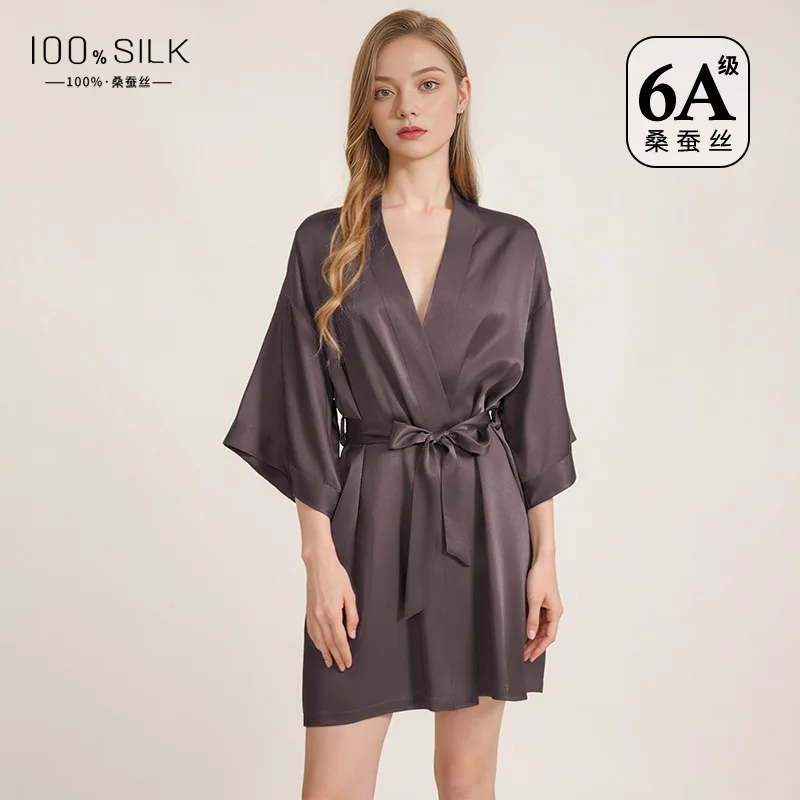 Gaun Mandi Wanita dari Sutra M - Robe Silk Women ulasan dan harga