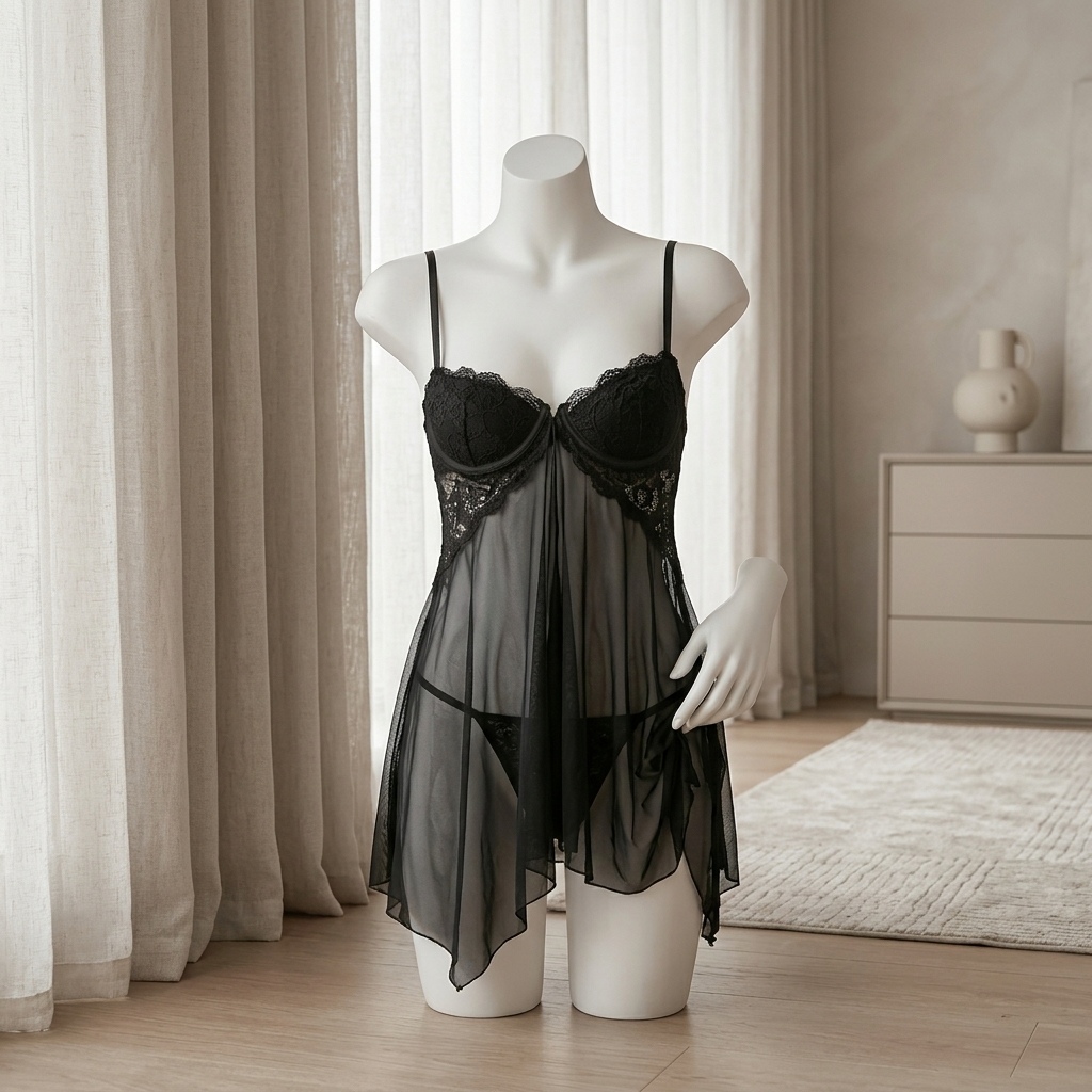 Lingerie Babydoll Berenda untu - Babydoll Chemise Night ulasan dan harga