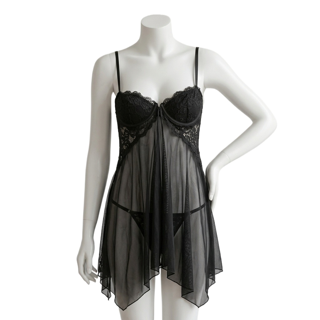 Lingerie Babydoll Berenda untu - Babydoll Chemise Night ulasan dan harga